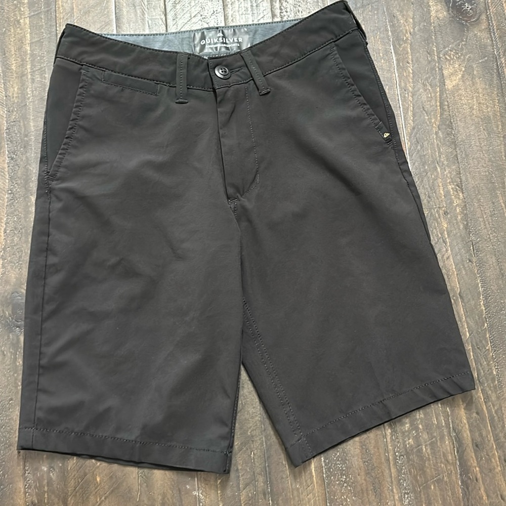 Boys Quiksilver amphibian shorts size 12 black.